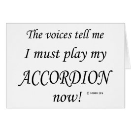 Accordion Voices säger att måste spela Hälsningskort