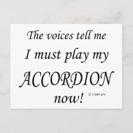 Accordion Voices säger att måste spela Vykort