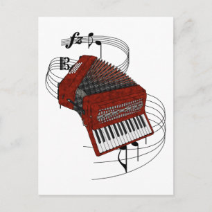 Accordion Vykort