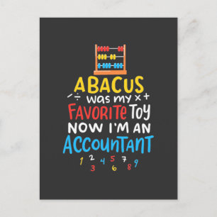 Accountant Abacus var min favorit Leksak Vykort