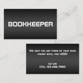 Accountant Bookkeeper Visitkort