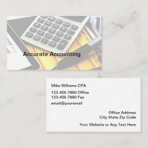 Accountant CPA Modern Affärskorts Visitkort