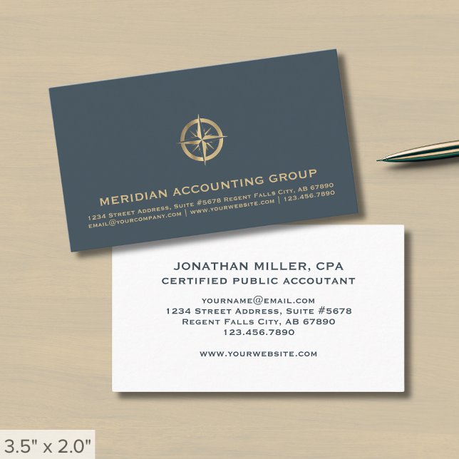 Accountant CPA-Professionell Visitkort (Skapare uppladdad)