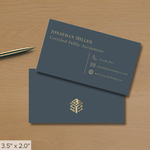 Accountant CPA Simple Modern Visitkort