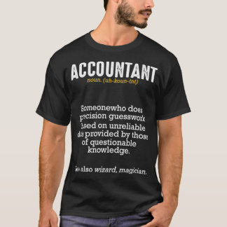 Accountant Definition Meaning Professionals Funny T Shirt