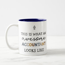 Accountant Funny Fantastisk Accountant CPA Gift Två-Tonad Mugg