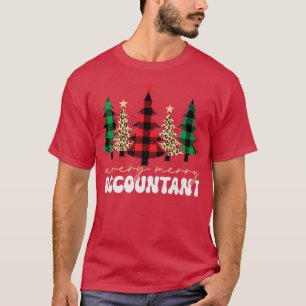 Accountant God jul Träd Buffalo Play Leop T Shirt