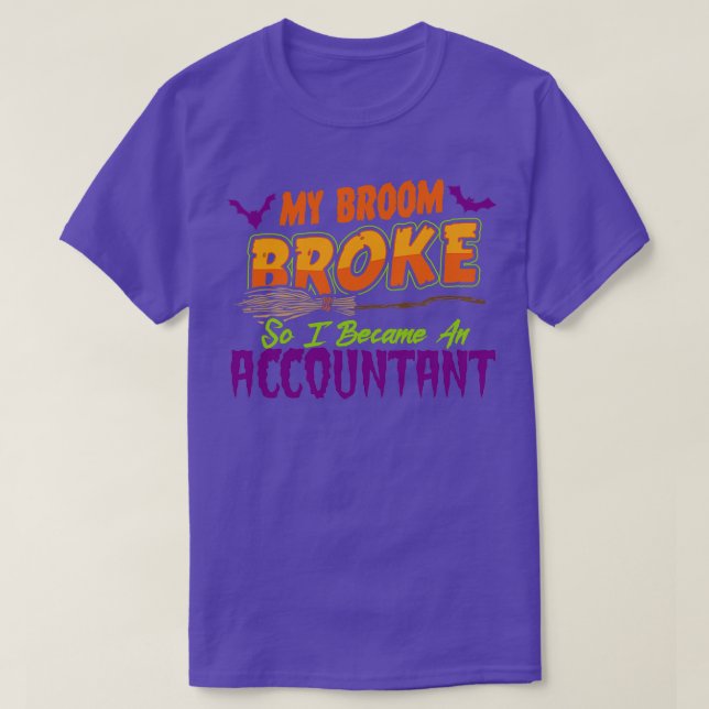 Accountant Haloween roligt 2 T Shirt (Design framsida)