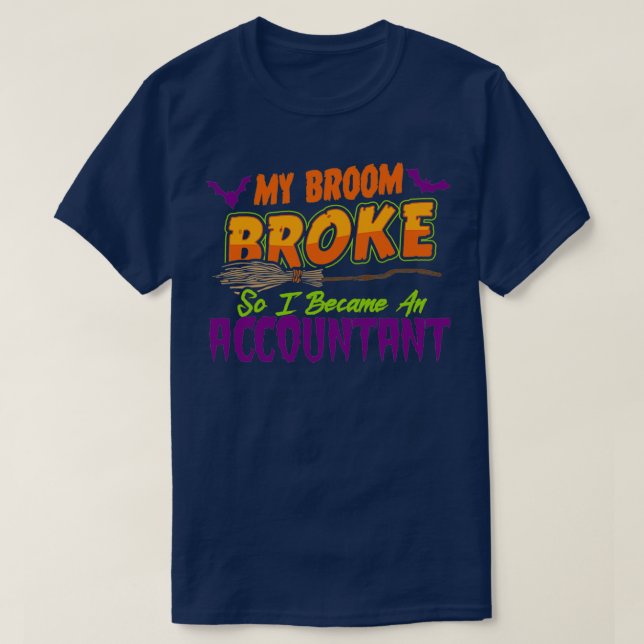 Accountant Haloween roligt T Shirt (Design framsida)