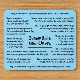 Accountant Humor Jokes Funny Accounting Mousepad Musmatta