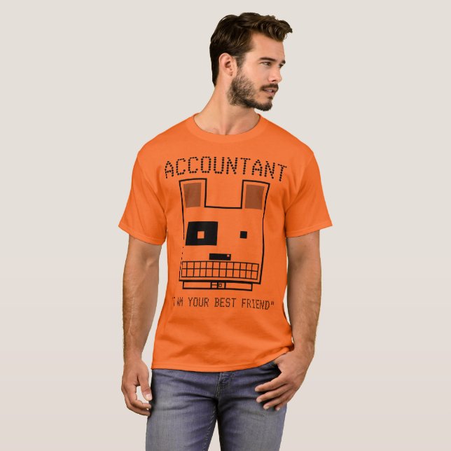 "Accountant: Jag är din bästa vän" T-shirt (Hel framsida)