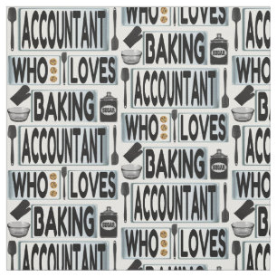 Accountant Kärlek Baking Tyg
