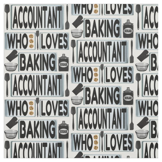 Accountant Kärlek Baking Tyg (Provkarta)