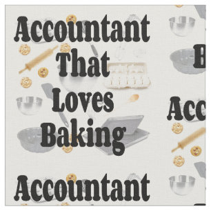 Accountant Kärlek Baking Tyg