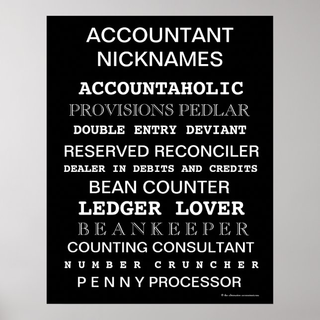 Accountant Nickname Motivational Poster (Framsidan)