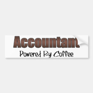 Accountant Powed by coffee Bildekal