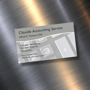 Accountant Professionell CPA Affärskort Magnet