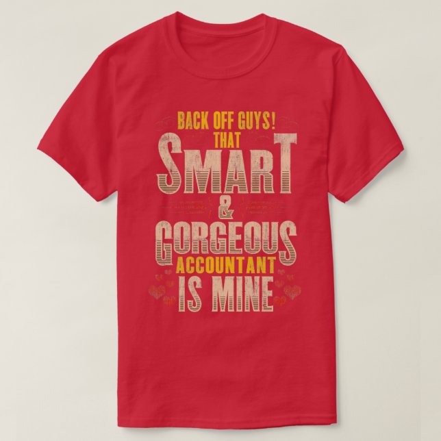 Accountant Romantic Gift Boykompis Girlkompis T Shirt (Design framsida)
