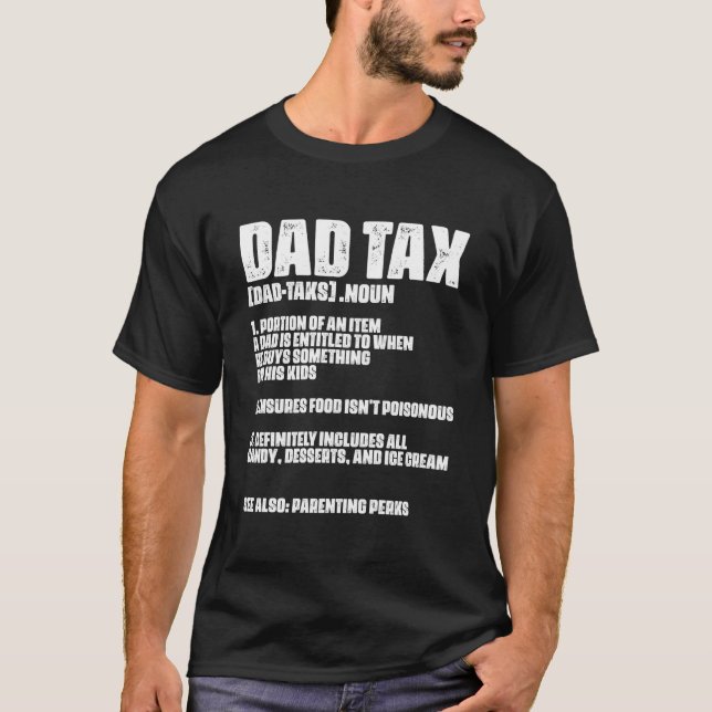 Accountant Tax Dad Bookkeeper Balance Audit Tax In T Shirt (Framsida)