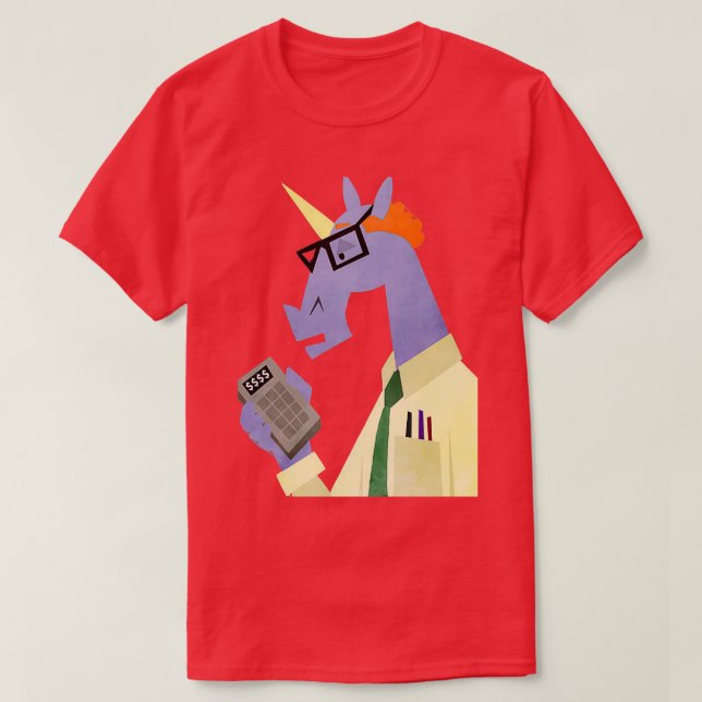 Accountant Unicorn T Shirt (Design framsida)