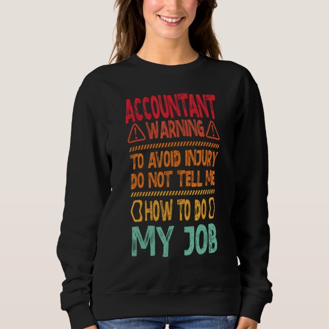 accountant warning to avoid t shirt (Framsida)
