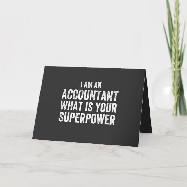 accountant What is your Superpower Helgkort (Framsida)