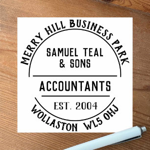 Accountants Rubber Frimärke Stämpel