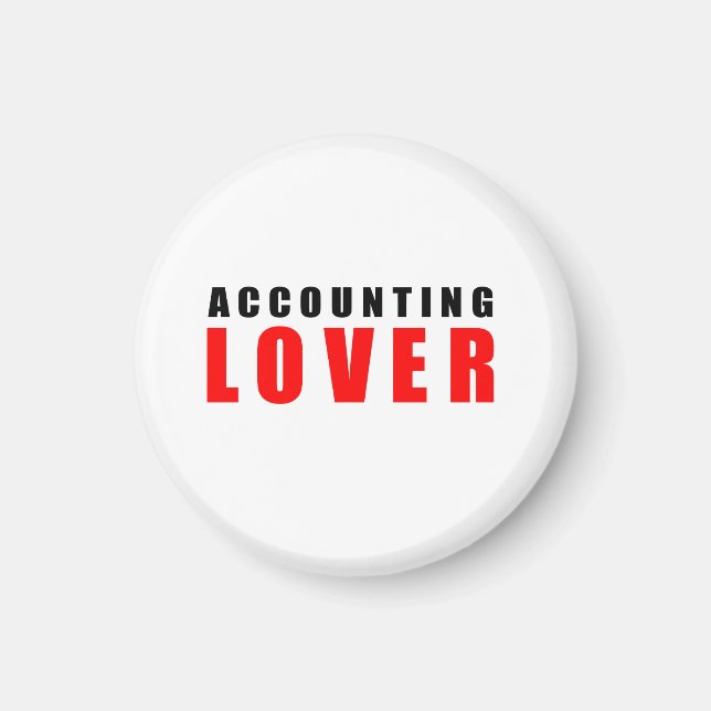 Accounting älskare magnet (Framsidan)