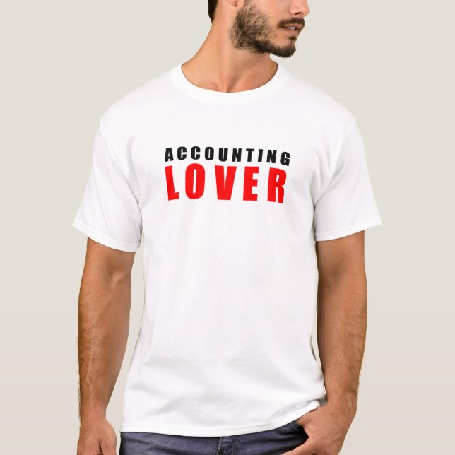 Accounting älskare t shirt (Framsida)