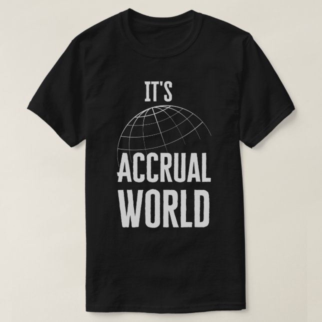 Accounting Pun T Shirt (Design framsida)