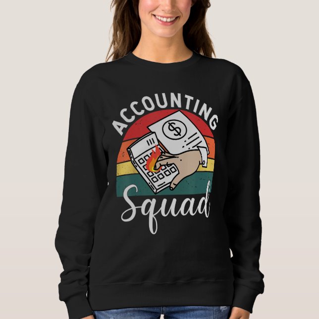 Accounting Squad For Auditors Work In Offices T Shirt (Framsida)
