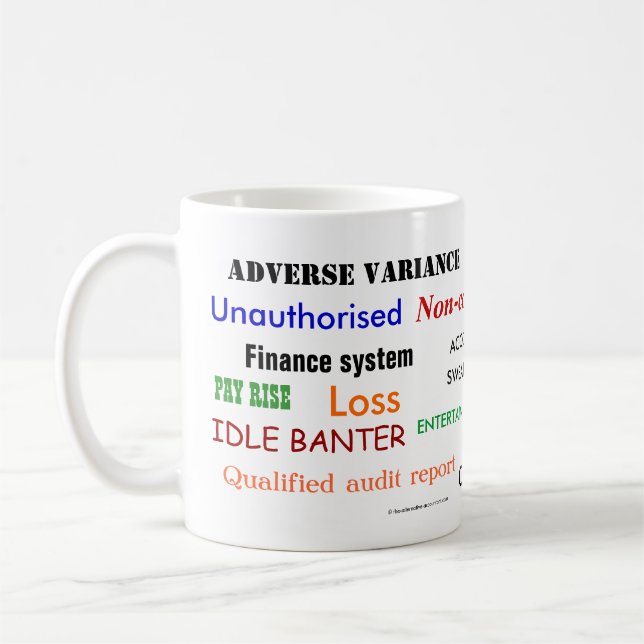 Accounting Swear Ord Cruel Funny Accountant Joke Kaffemugg (Vänster)