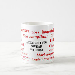 Accounting Swear Ord Funny Accountant Joke Gift Kaffemugg