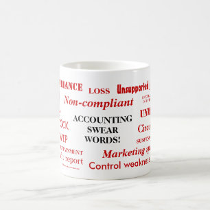 Accounting Swear Ord Funny Accountant Joke Gift Kaffemugg