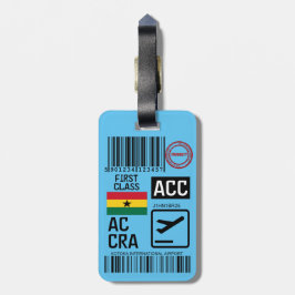 Accra airport travel tag bagagebricka