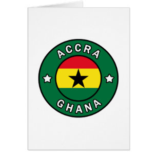 Accra Ghana Hälsningskort