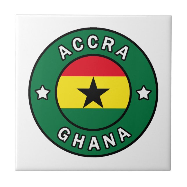 Accra Ghana Kakelplatta (Framsidan)