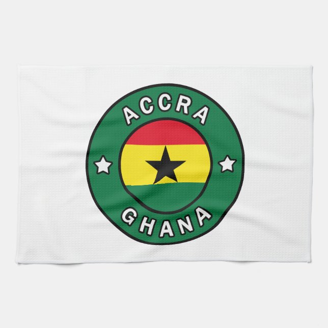 Accra Ghana Kökshandduk (Horisontell)