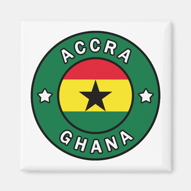 Accra Ghana Magnet (Framsidan)