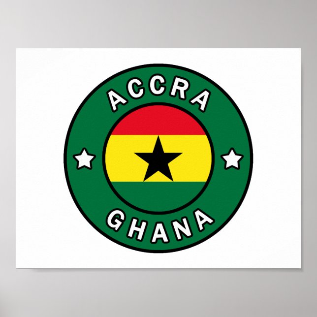 Accra Ghana Poster (Framsidan)