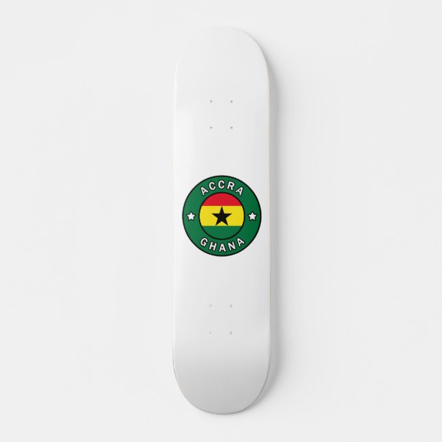 Accra Ghana Skateboard Bräda 21,5 Cm (Framsida)