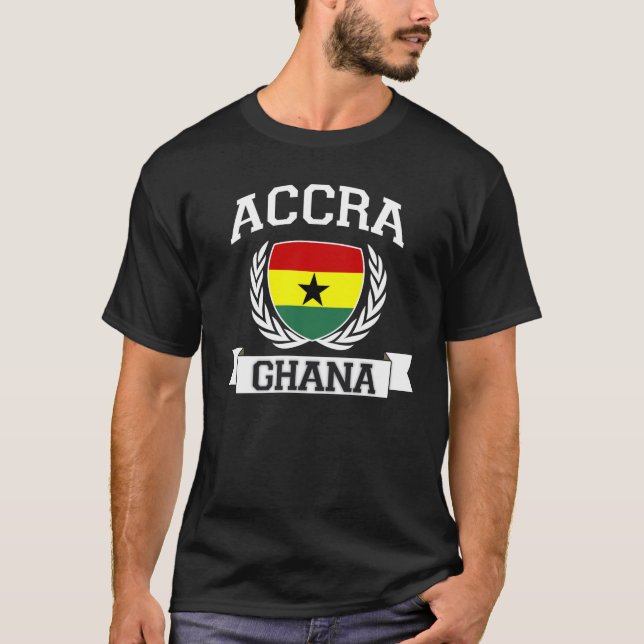 Accra Ghana T-tröja T Shirt (Framsida)