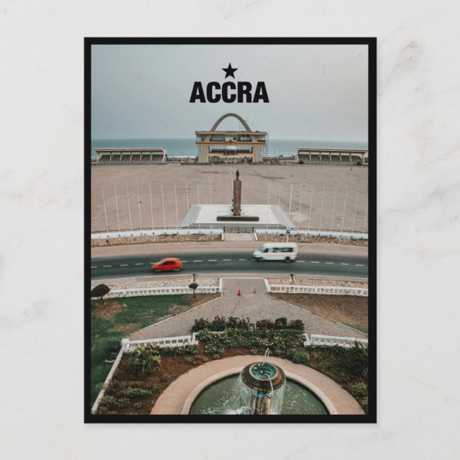 Accra - Ghana Vykort (Framsida)