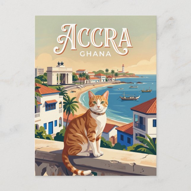 Accra Ghana Vykort (Framsida)