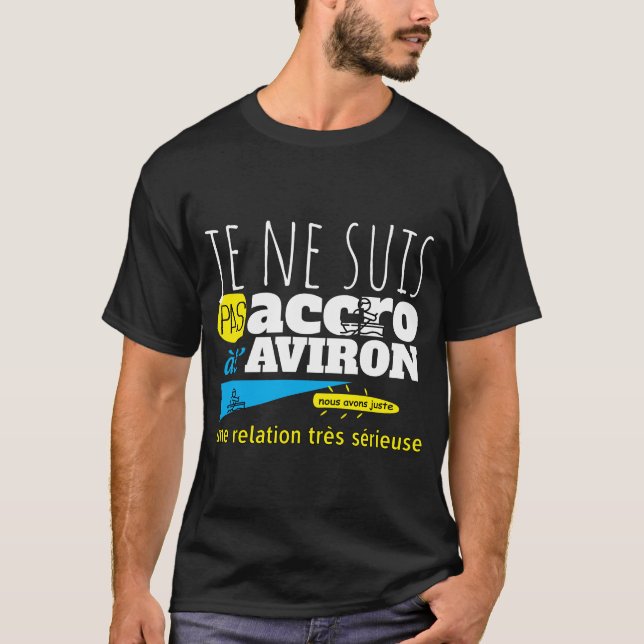 Accro à l'aviron t shirt (Framsida)