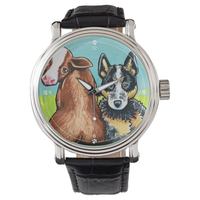 ACD och brun kummel Armbandsur (Framsida)