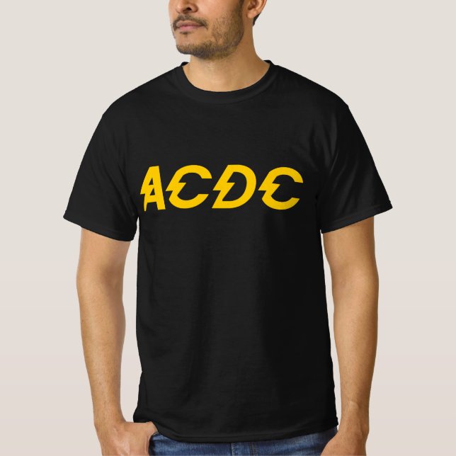 ACDC DÖDH METALL MUSIC BAND FLÄKT ÄLSKARE T SHIRT (Framsida)