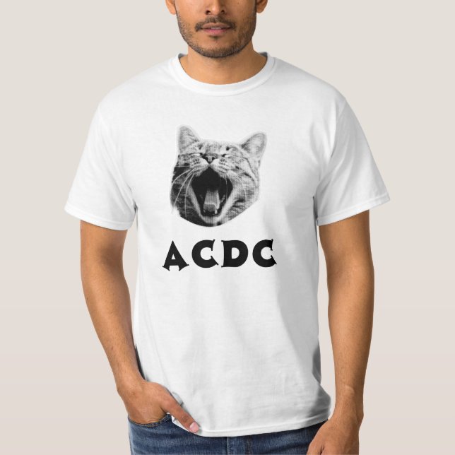 ACDC DÖDH METALL MUSIC BAND FLÄKT ÄLSKARE T SHIRT (Framsida)