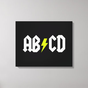 ACDC-Gult - Bult Canvastryck