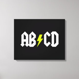 ACDC-Gult - Bult Canvastryck